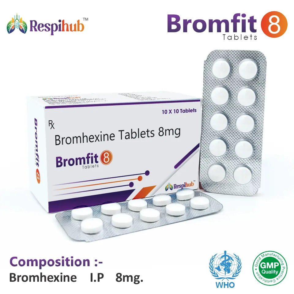 Bromhexine 8mg Tablet PCD Pharma Franchise